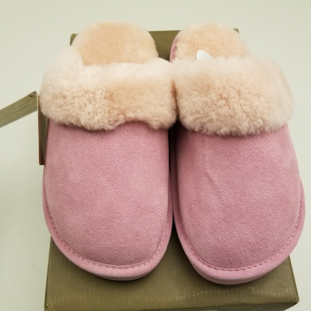 LAMO Pink Sheepskin Slide Slippers XL 9M in Women
